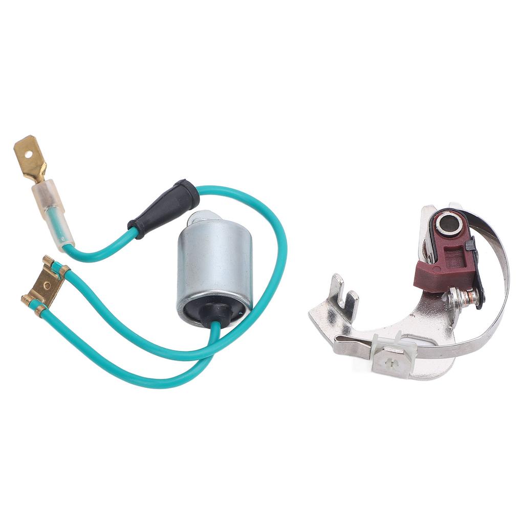 Kit de Puntos y Condensador para Distribuidor Construcción Metálica Kit Profesional de Puntos de Distribuidor Reemplazo para Lucas 43D
