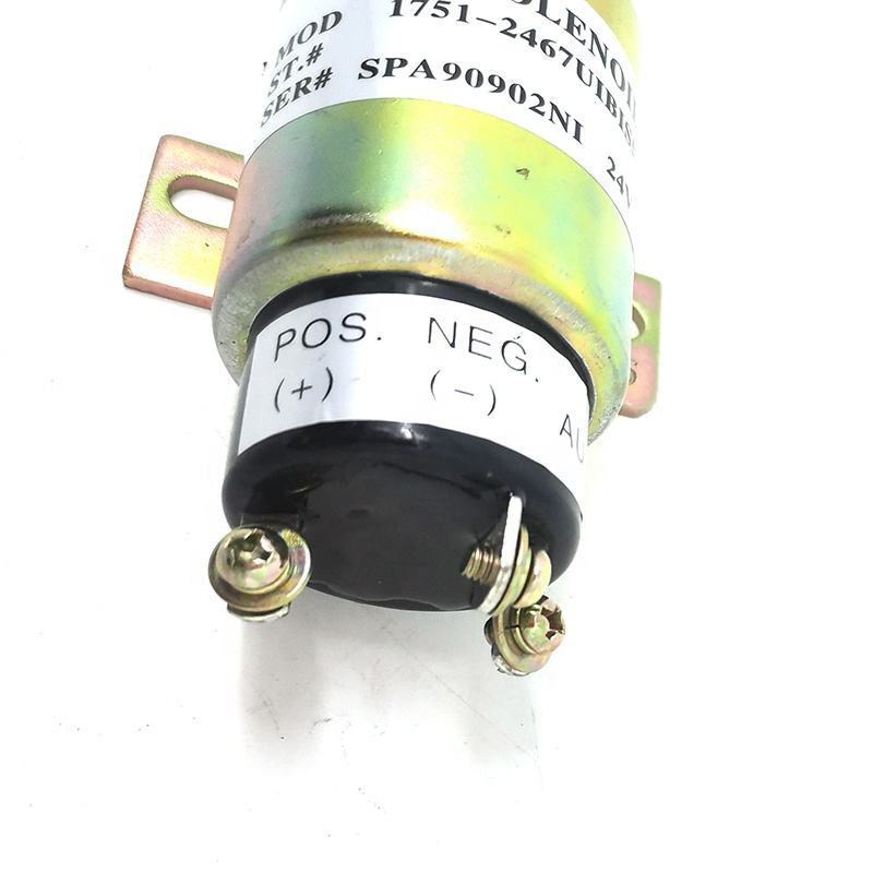 Diesel Engine Fuel Shutoff Stop Solenoid Fits Cummins OEM 3864274,1751-2467UIBIS5A, SA-3766T, 1700-2536, SA-3933-24