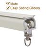 20pcs Aluminum Alloy Curtain Gliders For Ceiling Mounting And Noise Reduction In Any Room Curtain Movement