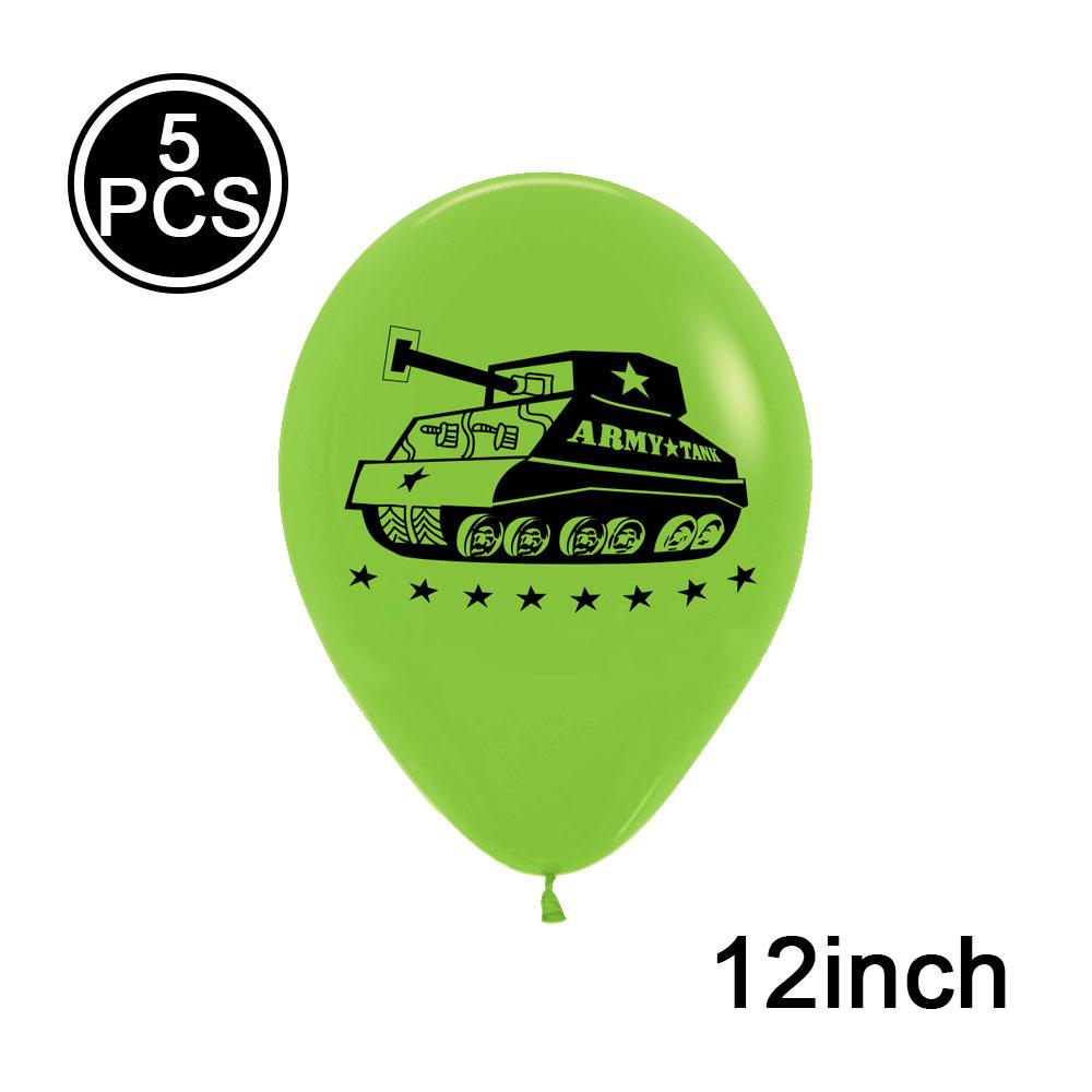 Military Camouflage Balloon Set Metal Latex Balloon Children's Birthday Camouflage Party Background Decoration Photo Taking