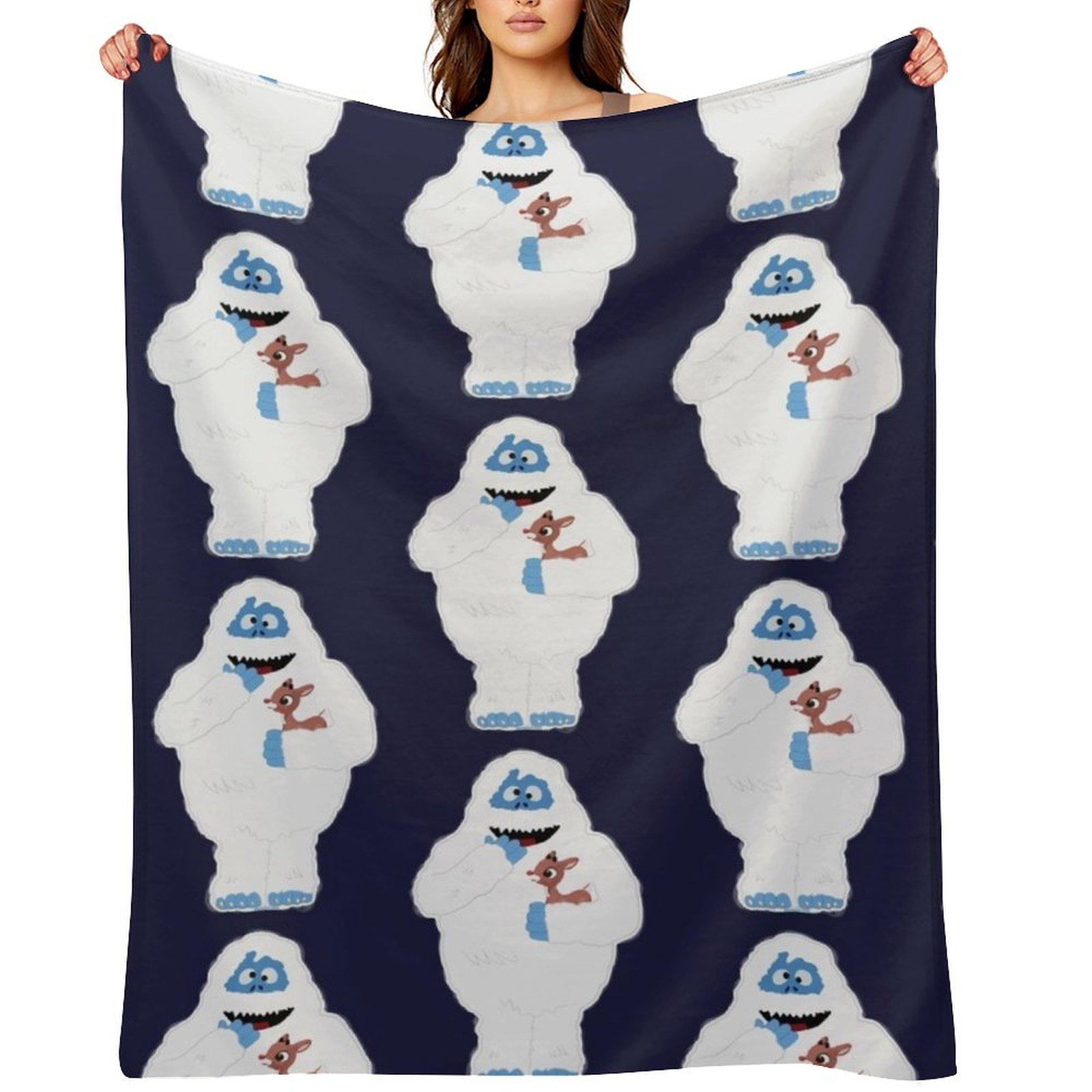 

Classic Christmas Abominable Snowman with Rudolph  GraphicLoveShop Throw Blanket Loose For Baby Luxury Tourist Blankets 30x40in