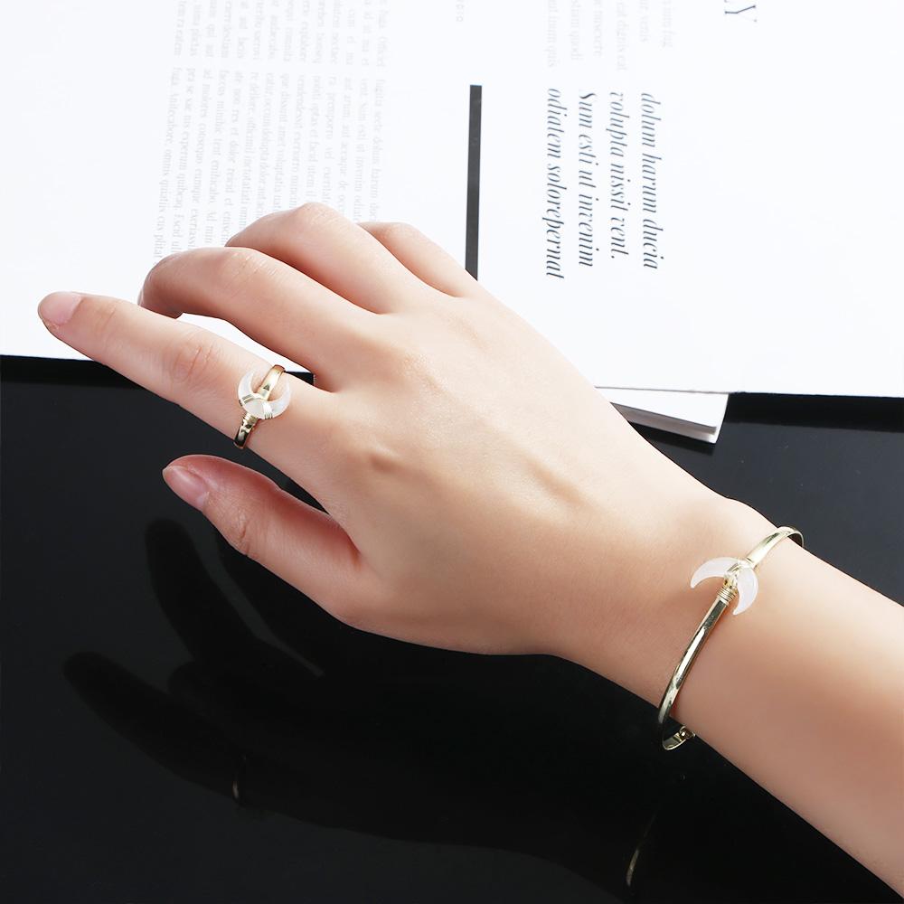 Female Girl Collar Chain Gift Choker Women Ring Fashion Jewelry Korean Style Bracelet Moon Necklace