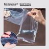 Deli Invoice-Specific Self-Sealing Bags, 26*16cm, Thickened Transparent Sealing Bags, 100 Pieces (With 80 Labels), 19250