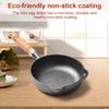 4/6/7.8 Inch Cast Iron Skillet Non Stick Frying Pan with Wood Handle Fry Pan with Double Drip-Spouts for Indoor & Outdoor Use