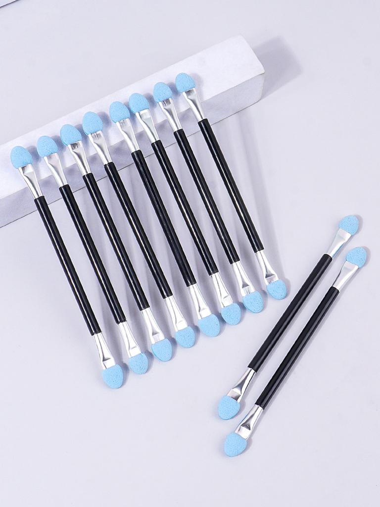 10PCS Multi-Color Double Head Latex Sponge Eyeshadow Stick Multi-Functional Portable Short Stick Makeup Brush Eyeshadow Brush