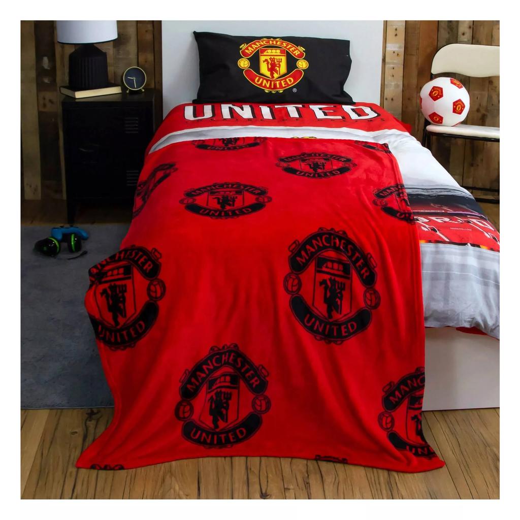 Manchester United FC Klassische Rotary-Fleecedecke