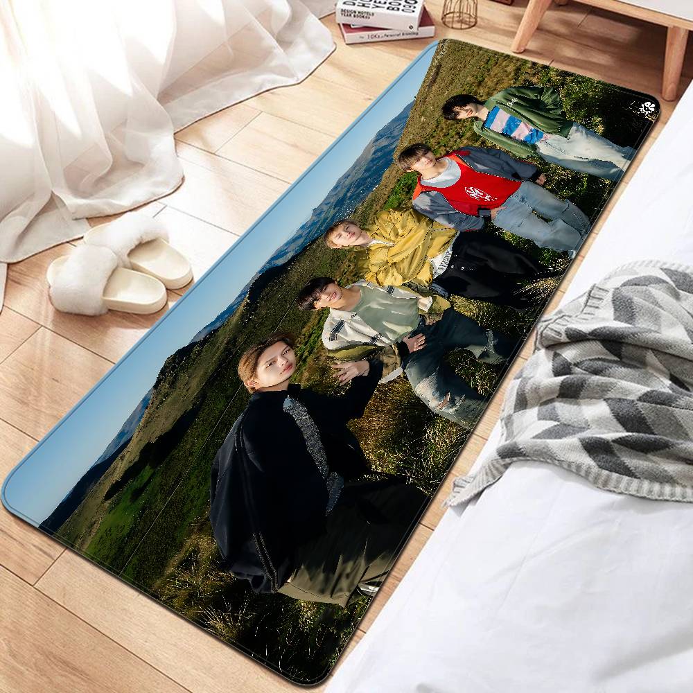 KPOP C-cORTIS Floor Mat Rectangle Anti-slip Home Soft Badmat Front Door Indoor Outdoor Mat Welcome Doormat