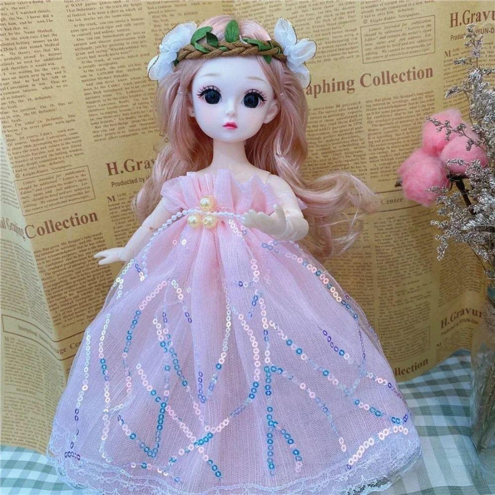 Removable Joints Girl Princess Doll Humanoid Doll Dress BJD Doll 30cm Baby Dolls  Girls Toy