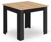 Np 80X80 Artisan Table, Black Legs