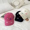 Spring And Summer Bow Baseball Cap Women'S Versatile Cute Big Head Circumference Showing Face Small Peaked Cap Big Face Hat