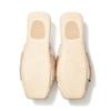 Francfranc Crushed Velvet and Satin Room Beige Shoes,