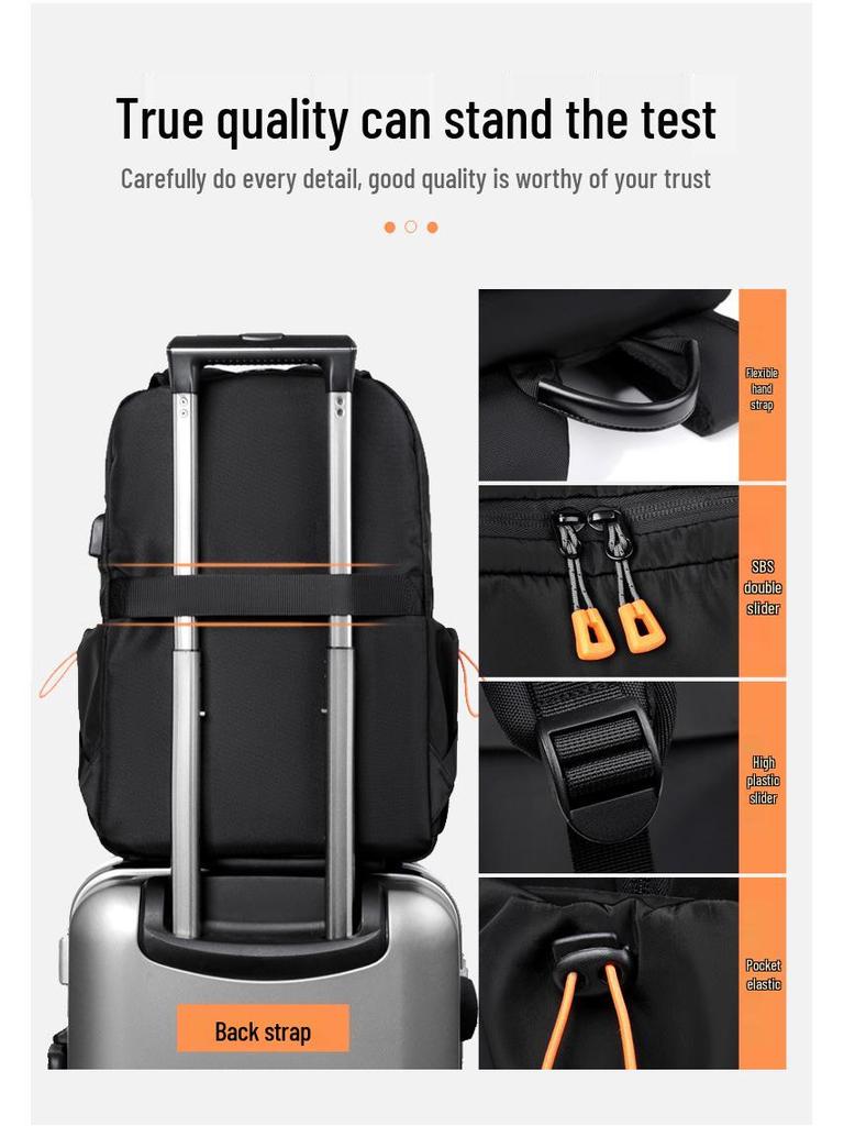 Cross-Border Fashion Multifunctional Student Backpack - Large Capacity Outdoor Travel & Casual Computer Bag for Men