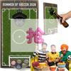 Soccer Field Bottle Opener Wall Decor, Magnetic Wall Mounted Beer Bottle Opener With Cap Catcher, Wooden Soccer Field Sign