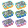 304 Stainless Steel Thermal Lunch Box 3 Compartments Bento Lunch Box  School Use