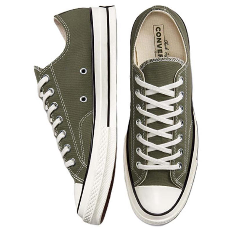 Converse Chuck 70 Casual Durable Low-top Canvas Shoes Unisex Green and White