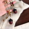 Hazelnut Pendant Necklace: Ethnic Style Retro Wood Sweater Chain, High-End Versatile Accessory for Women.