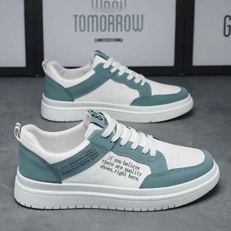 

Весенне-осенняя мужская обувь 2025 Новая повседневная обувь Корейская версия Универсальная спортивная обувь на толстой подошве Увеличивающая рост Подростковая студенческая трендовая обувь 39 синий