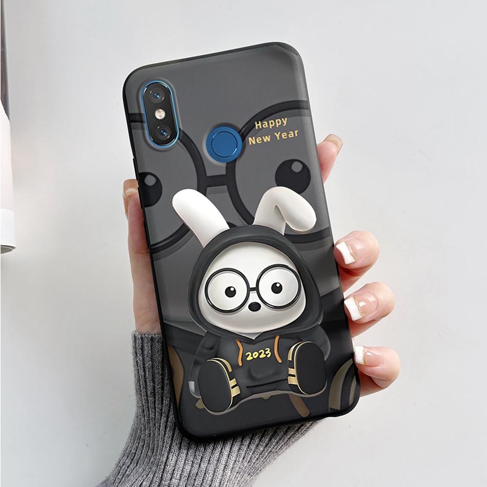 For Xiaomi Mi 8 6.21" Case Cute Bear Cartoon Cat Soft Silicone Shockproof Cover For Xiaomi Mi8 M1803E1A Bumper Phone Case Fundas