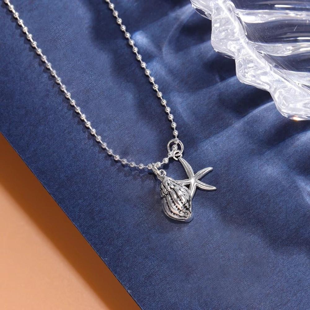 Fresh Conch Clavicle Chain Beaded Women's Jewelry Luxury Starfish Necklace Women