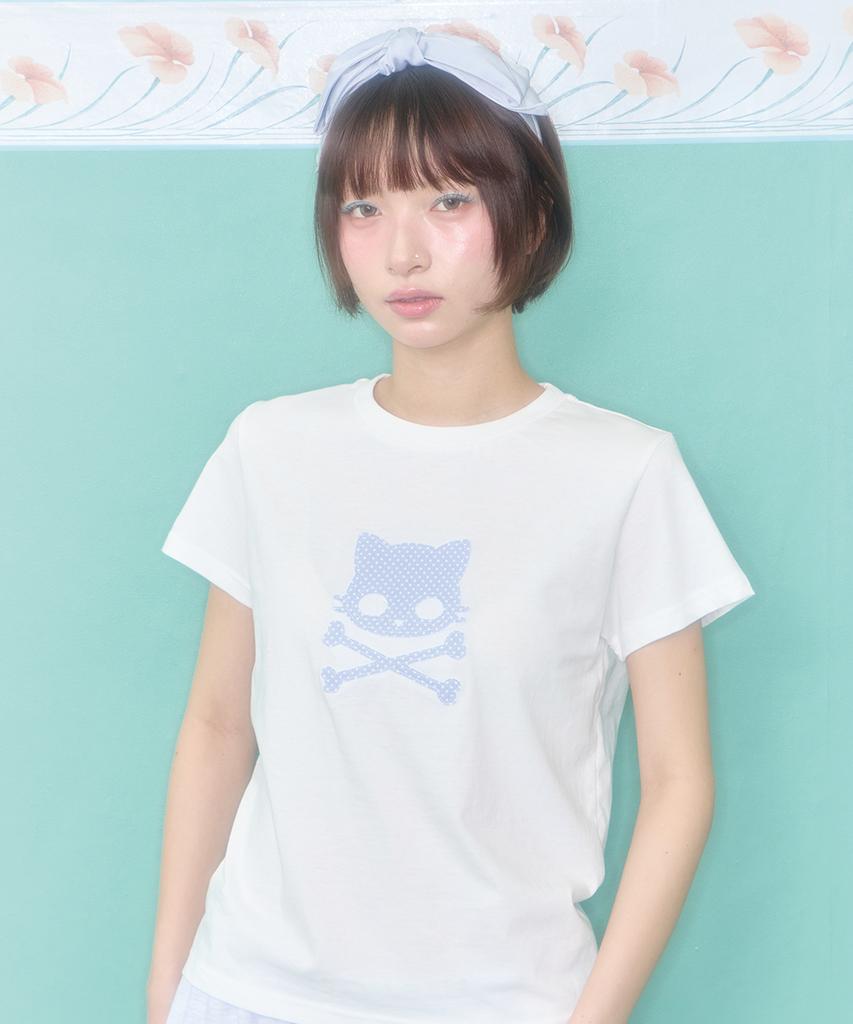 Syakili Kiri Skull Patch T-Shirt (White)