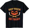 Humorous Ice Hockey Pumpkin Halloween Tee for Men, Boys & Teens