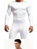 Men's Winter Fitness Set: Quick-Dry, Velvet-Lined Long Sleeve & Pants for Running and Training