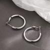 Circle Style Best-Selling Stainless Steel Needle Hiphop Hoop Earrings Women's High-End All-Match