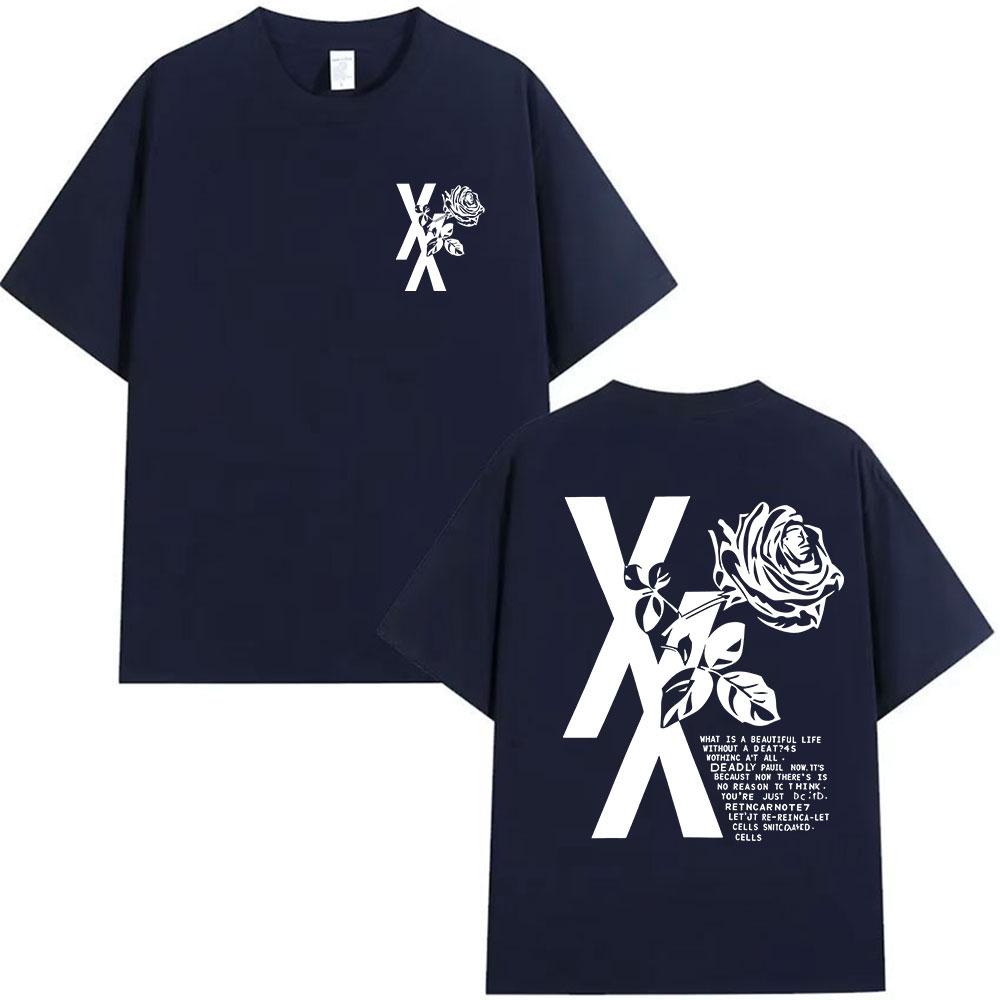 Rapper Mgk Lost Tour 2025 Verano 100% Algodón Camiseta Estampada Hombres Mujeres Moda Casual Manga Corta Hip Hop Oversized Y2k