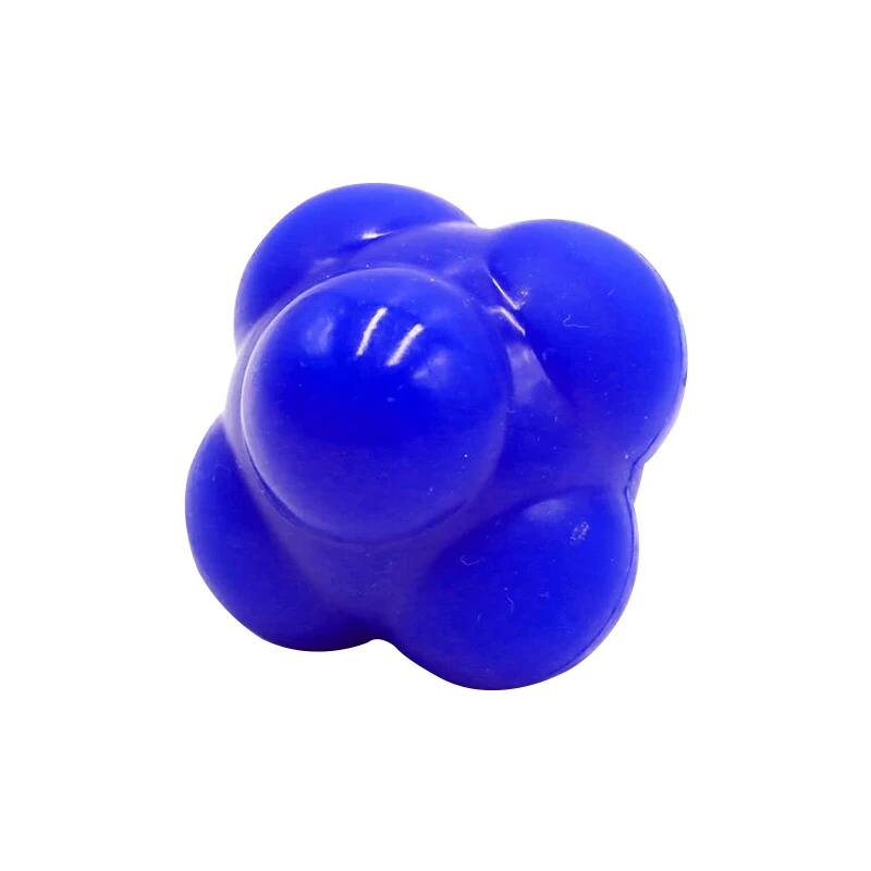 68mm Hexagonal Reaction Ball Silicone Agility Coordination Reflex Exercise Fitness Training Ball Suitable for Children and Adult