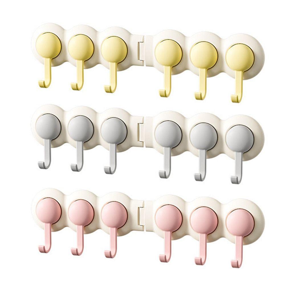 Rotating Row Hooks Self Adhesive Bathroom Hook New Wall Hook Hanger Corner Storage