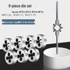 Manual Tap and Die Set: Tapping Drill Bits & Wrench Kit M3-M30