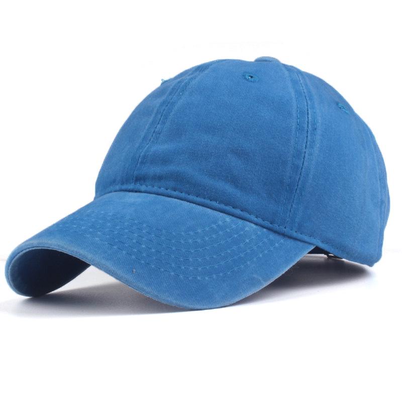 Solid Color Distressed Washed Baseball Cap - Minimalist Casual Hip Hop Style