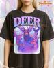 Deer Pastel Lightning Bootleg Shirt, Vintage Wildlife Antler Graphic Tee, 90s Retro Throwback, Deer Pastel Lightning Shirt Sweater