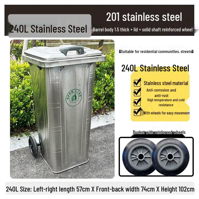 Commercial Heavy-Duty Outdoor Waste Bins