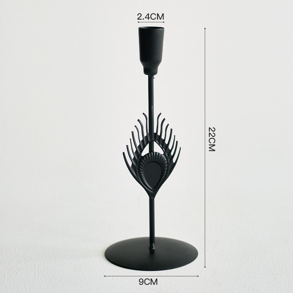 Domowe Światło Luksusowe Retro Rekwizyty na Romantyczną Kolację przy Świecach Dekoracja Stołu Świeczniki Ozdoby