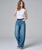 MALOUPE 9143 Classic Wide Denim Pants (Medium Indigo)