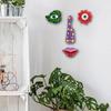 1 Set Wall Hanging Leaf Tree Face Statue Colorful Facial Features Sculptures  Wall Decor