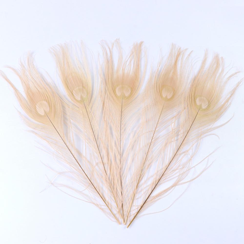 Dyed Peacock Feather 25-30cm for DIY Craft Vases Creative Hat Costume Party Wedding Carnaval Holiday Floral Decoration
