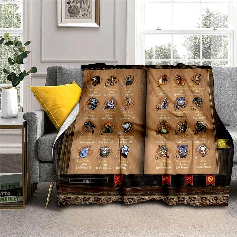 HOMM3 Heroes of Might and Magic Map 29 Style New Treasure Chest Blanket,Soft Throw Blanket for Home Bedroom Bed Sofa Travel Kid