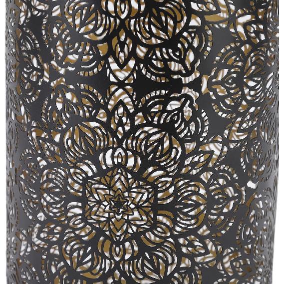 HYWHUYANG Lamp Shade, Hollow Carving Lamp Shade, Metal Cylindrical Circular Lamp Shade, Detachable Decorative Nightstand Lamp, E27 E26 Lamp Shade,