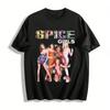 90s Spice Girls Graphic Tee Retro Girl Group Print Casual Crewneck Short Sleeve T-Shirt for Women Pure Cotton T-shirt