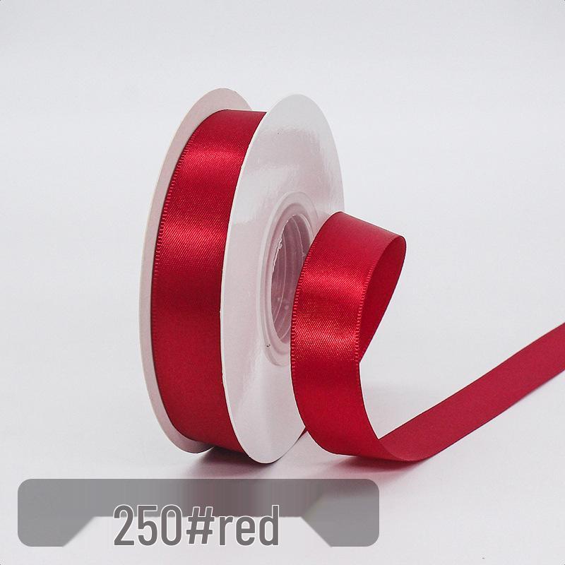 Solid Color Polyester Ribbon for DIY Floral Crafts & Cake Decoration