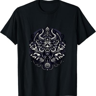 Dark Spirit Rakshasa Hindu Demon Horror Thriller Graphic T-Shirt