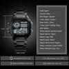   Sport Stainless Steel Men    Water-resistant Digital Backlight Man Wristwatch Male Relogio Musculino Chronograph