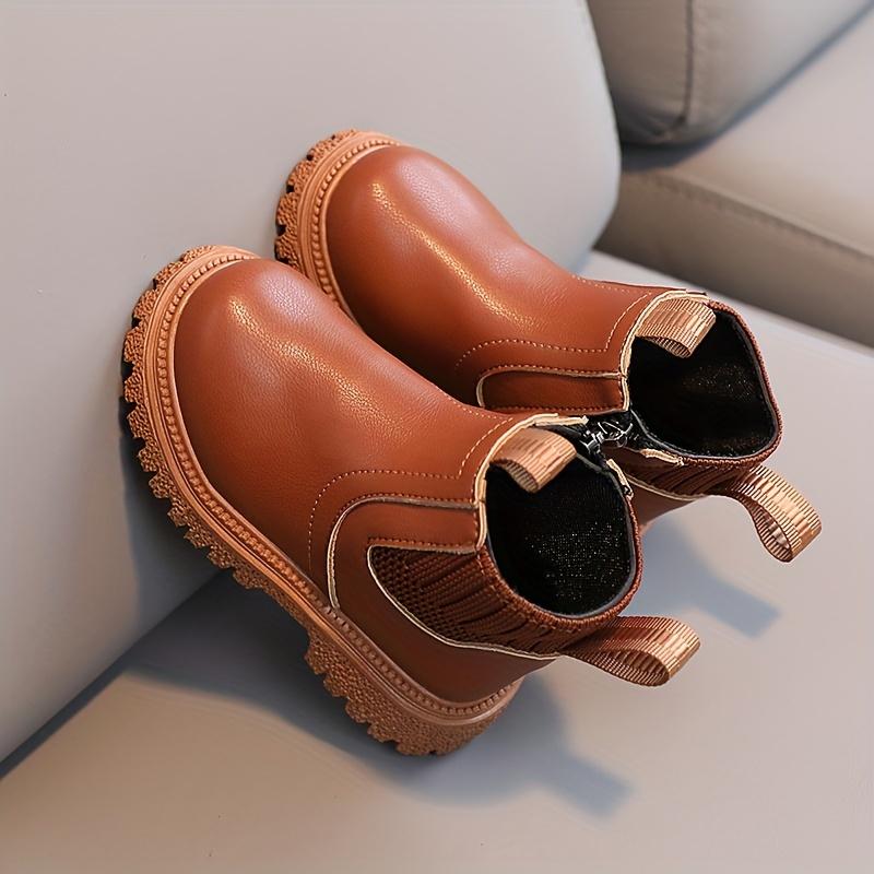 Codzienne Jednokolorowe Kozaki na Zamek Dziewczęce Dziecięce Wygodne Antypoślizgowe Do Wewnątrz Na Zewnątrz Podróż Jesień Zima