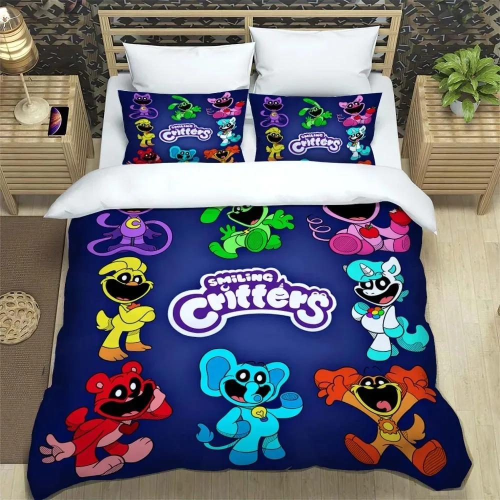 Animali Sorridenti CATNAP DOGDAY Set Biancheria da Letto Copripiumino Morbido Con 1/2 Federe Per Bambini Adulti Copripiumino in Microfibra