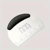 Damaly,A Multi-functional Stainless Steel Pastry Scraper with Measuring Scale-It Is Very Suitable for Cutting Bread,Pizza&Cakes