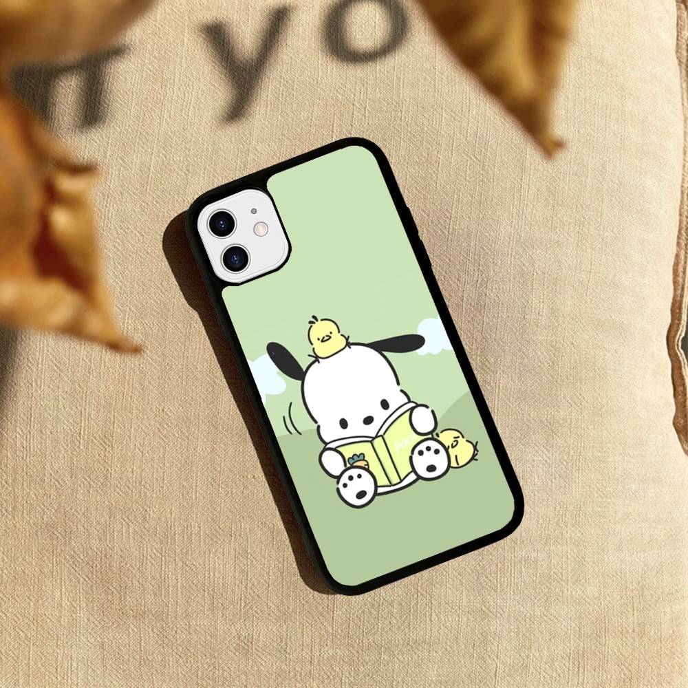 Cute P-Pochacco Phone Case For iPhone 17 Pro 16 Plus 16 Pro Max 15 14 13 12 11 PC+TPU Back Cover