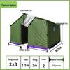 JINGGENG Outdoor Heavy-Duty Canvas Tent