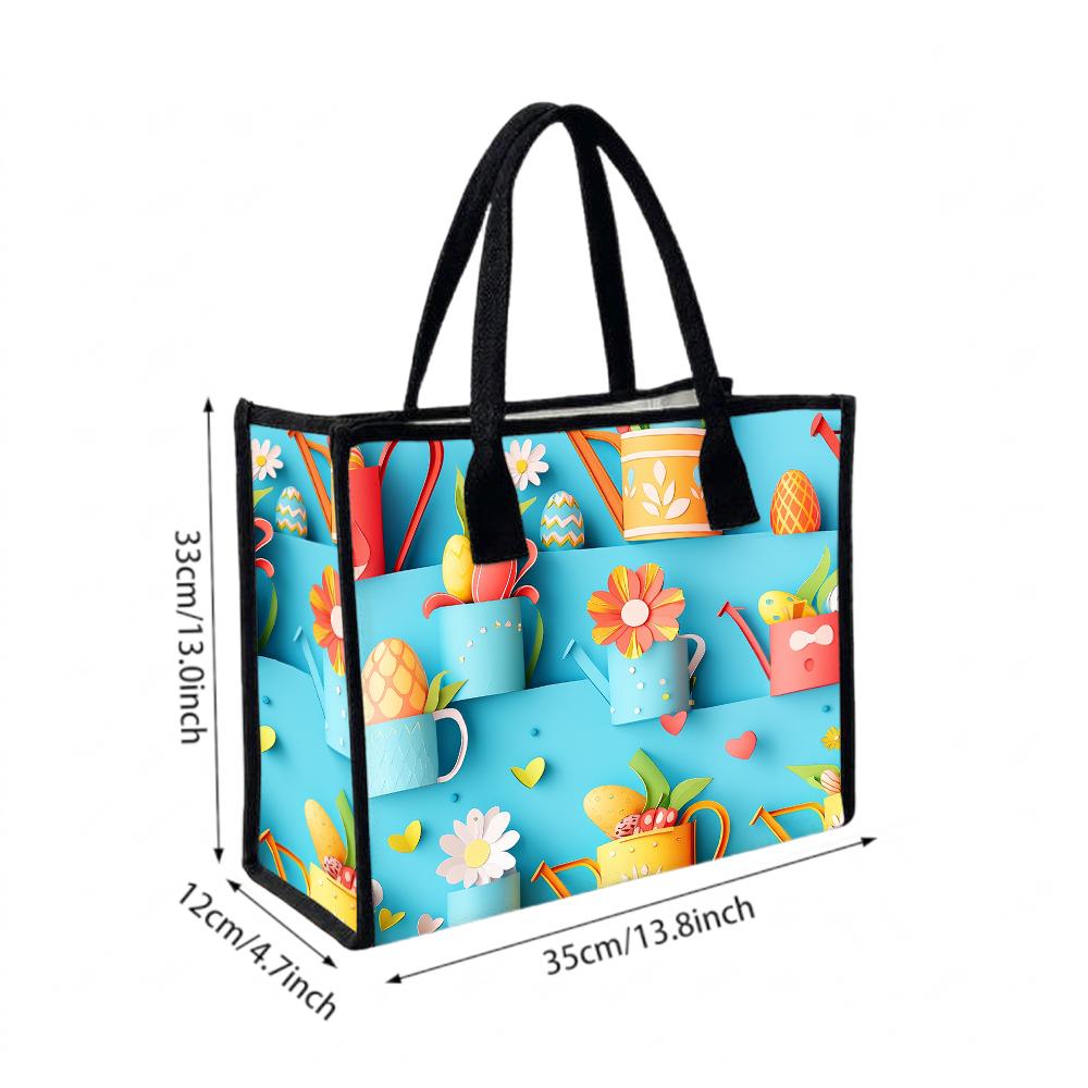 Cute Floral Tote Bag for Daily Shopping